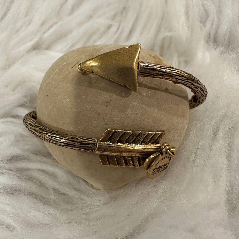 Alex & Ani Vintage Arrow Gold Wrap Bangle